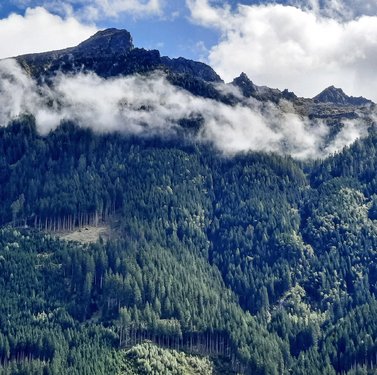 Panoramic view of the mountains