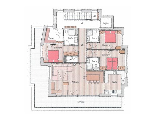 Floor plan Holiday Apartments AppartMO 5