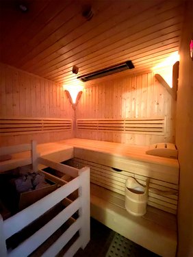 Sauna Ferienhaus Breitner Chalet Wasserfallblick