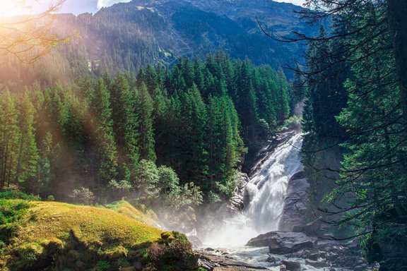 Middle Krimml Waterfall