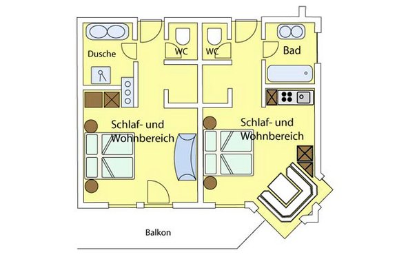 2-Raum-Komfort-Appartement